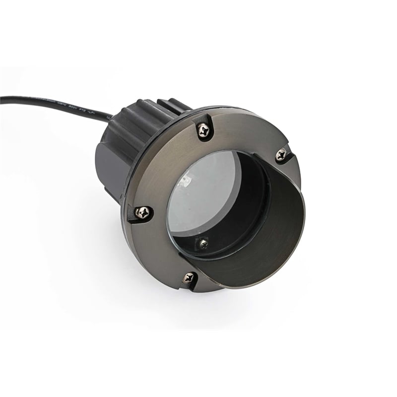 Elitco Lighting Landscape Cast Brass 5X7 Well Light in Dark Bronze