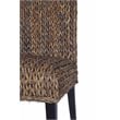 Belmont Home Woven Banana Leaf (Rattan/Wicker) Dining Chair in Honey/Dark Brown
