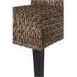 Belmont Home Woven Banana Leaf (Rattan/Wicker) Dining Chair in Honey/Dark Brown