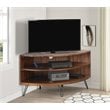 Belmont Home Declan Acacia Wood Corner Media Stand for TVs up to 41