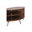 Belmont Home Declan Acacia Wood Corner Media Stand for TVs up to 41