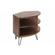 Belmont Home Declan Acacia Wood Corner Media Stand for TVs up to 41