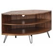 Belmont Home Declan Acacia Wood Corner Media Stand for TVs up to 41