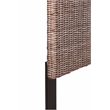 Belmont Home Cardiff Coastal Rattan/Wood King Headboard in Gray