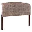 Belmont Home Cardiff Coastal Rattan/Wood King Headboard in Gray