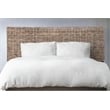 Belmont Home Archdale Coastal Rattan/Wood King Headboard in Gray