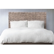 Belmont Home Archdale Coastal Rattan/Wood Queen Headboard in Gray