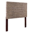 Belmont Home Archdale Coastal Rattan/Wood Queen Headboard in Gray