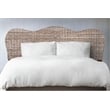 Belmont Home Laguna Coastal Rattan/Wood King Headboard in Gray