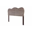 Belmont Home Laguna Coastal Rattan/Wood King Headboard in Gray