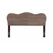 Belmont Home Laguna Coastal Rattan/Wood King Headboard in Gray