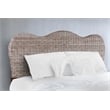 Belmont Home Laguna Coastal Rattan/Wood King Headboard in Gray