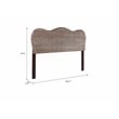 Belmont Home Laguna Coastal Rattan/Wood King Headboard in Gray