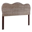 Belmont Home Laguna Coastal Rattan/Wood King Headboard in Gray