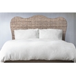 Belmont Home Laguna Coastal Rattan/Wood Queen Headboard in Gray