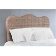Belmont Home Laguna Coastal Rattan/Wood Queen Headboard in Gray