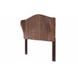 Belmont Home Capistrano Coastal Rattan/Wood Banana Leaf Queen Headboard in Brown