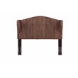 Belmont Home Capistrano Coastal Rattan/Wood Banana Leaf Queen Headboard in Brown