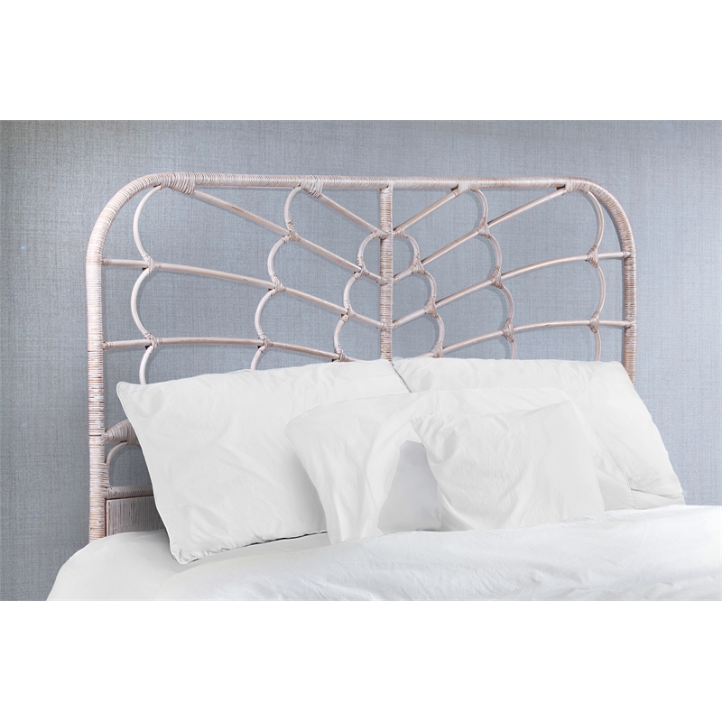 Belmont Home Capistrano Coastal Rattan/Wood Queen Headboard in Natural