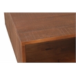 Belmont Home Brighton Solid Acacia Wood Foldable Coffee Table in Brown/Black