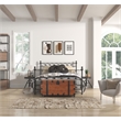 Belmont Home Brighton Natural Reclaimed Wood Trunk Table in Brown/Black