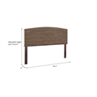 Clifton King Banana Leaf Panel Headboard