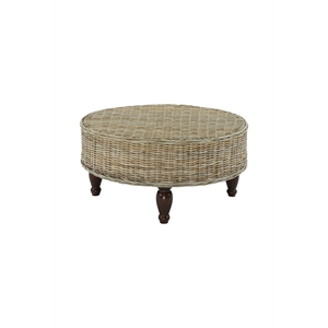 Round Rattan Coffee Table