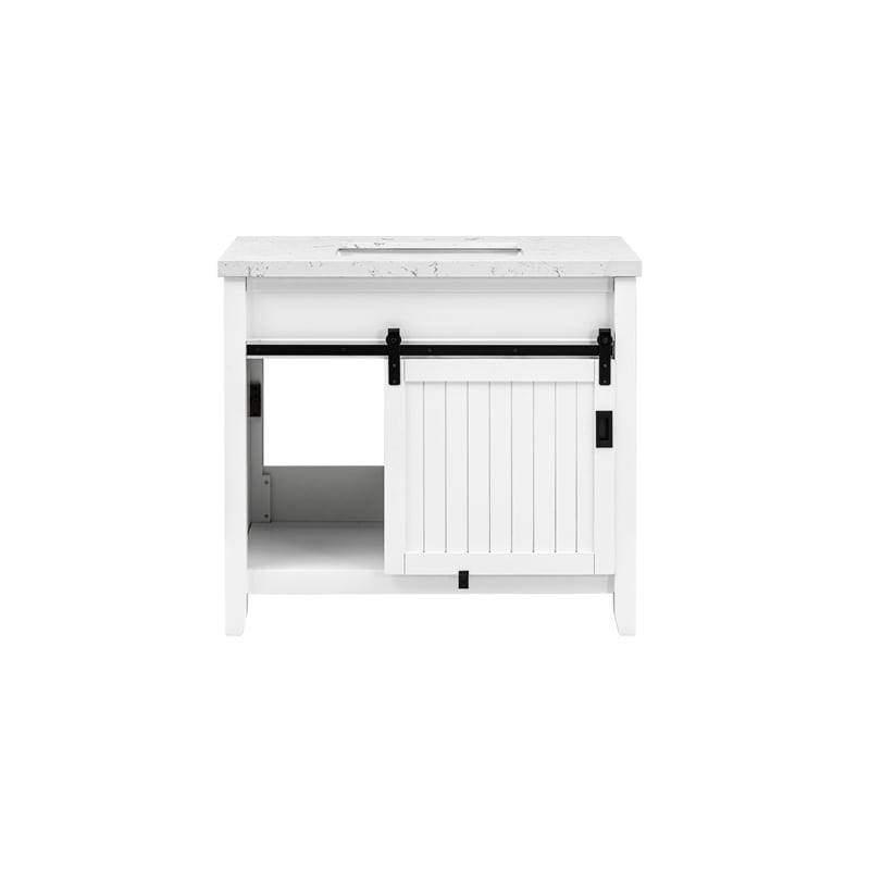 Hanford 37'' Stone Top Bathroom Vanity (7509VB37 + 7722VT37)