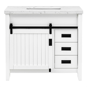 Hanford 37'' Stone Top Bathroom Vanity (7509VB37 + 7722VT37)