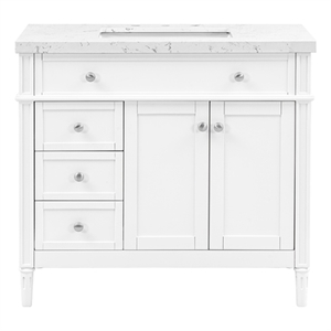 Orinda 37&quot Stone Top Bathroom Vanity (7517VB37 + 7722VT37)