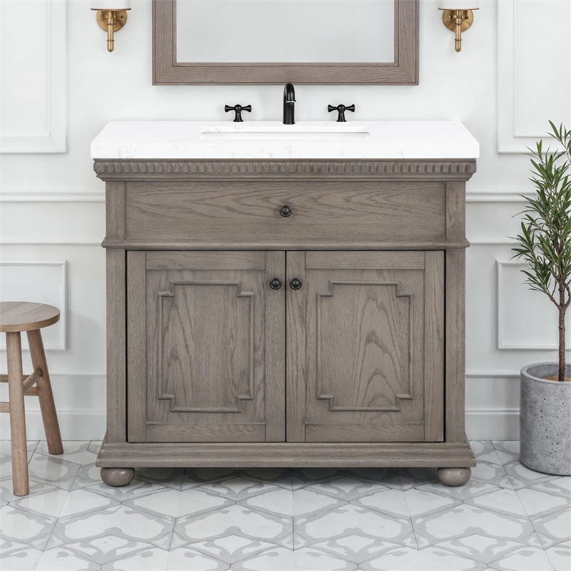 37'' Astoria Bathroom Vanity with Engineered Stone Top
