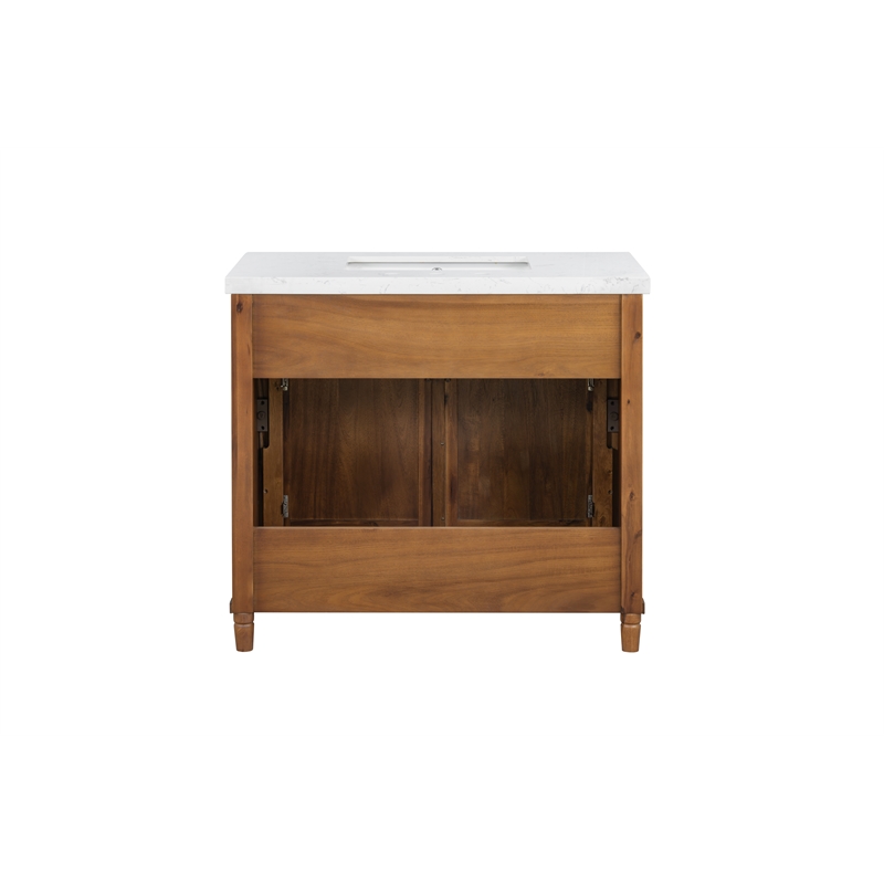 37'' Louisburg Bathroom Vanity with Engineered Stone Top