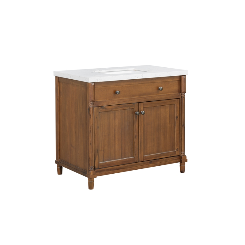37'' Louisburg Bathroom Vanity with Engineered Stone Top