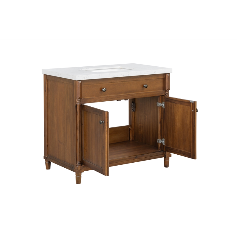 37'' Louisburg Bathroom Vanity with Engineered Stone Top