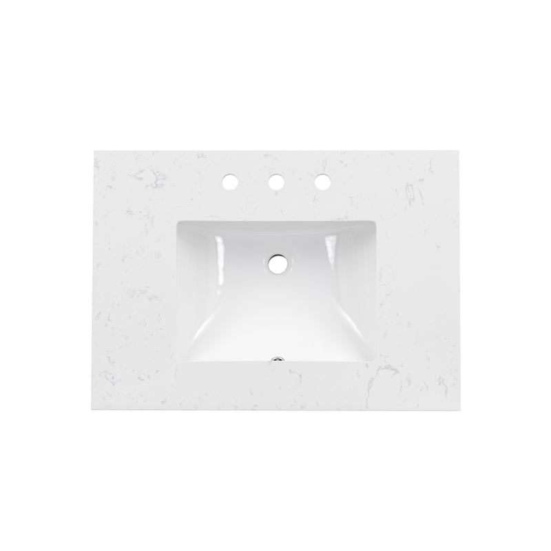 31'' Engineered Stone Vanity Top with Undermount Sink