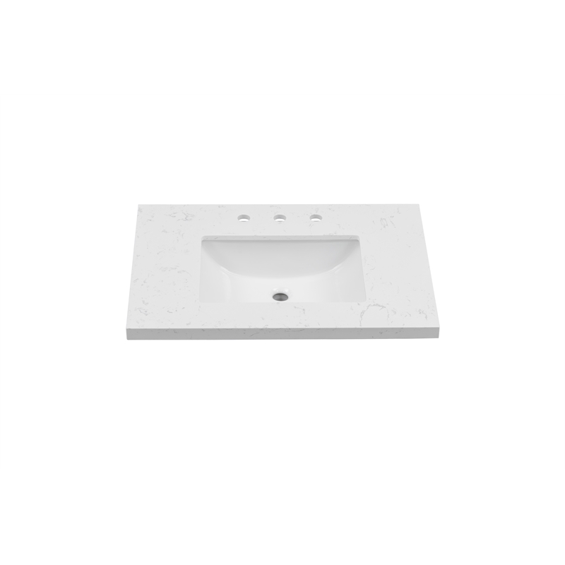31'' Engineered Stone Vanity Top with Undermount Sink