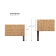 Crawford & Burke King Adjustable-Height Woven Rattan Headboard in Natural
