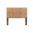 Crawford & Burke Queen Adjustable-Height Woven Rattan Headboard in Natural