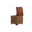 Crawford & Burke Woven Banana Leaf Storage Trunk with Lift-Top in Brown