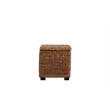 Crawford & Burke Woven Banana Leaf Storage Trunk with Lift-Top in Brown