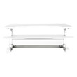 Multiposition Desk Riser in White finish with dual lift
