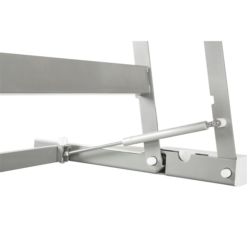 Multiposition Desk Riser in White finish with dual lift