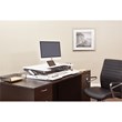 Multiposition Desk Riser in White finish with dual lift
