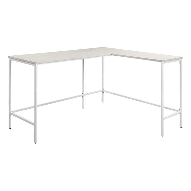 Metal frame l on sale shaped desk