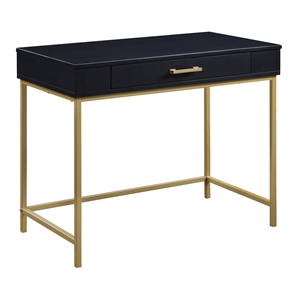 modern life desk finish with gold metal legs