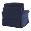 OSP Home Furnishings Ashton Chair with Navy Blue Fabric Slip Cover