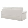 OSP Home Furnishings Ashton Slip Cover Sofa in Ivory White Fabric