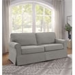Ashton Slip Cover Sofa in Fog Gray Fabric