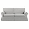 Ashton Slip Cover Sofa in Fog Gray Fabric