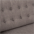 Mill Lane Loveseat in Cement Gray Fabric with Coffee Legs